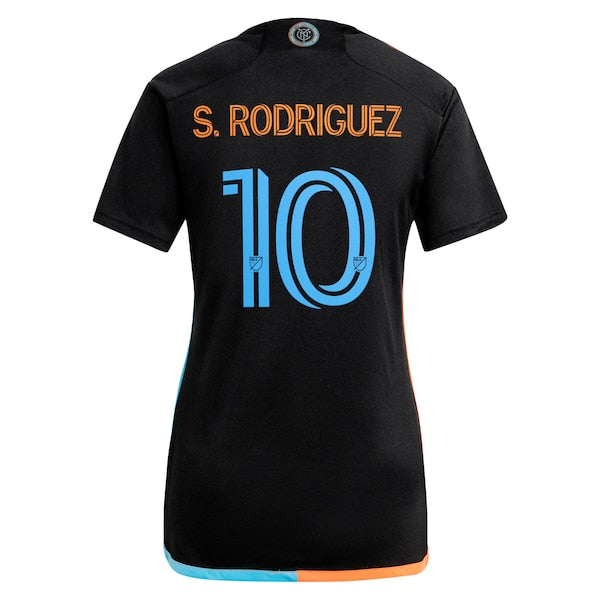 Santiago Rodríguez New York City FC adidas Women's 2024 24/7 Kit Replica Player Jersey – Black