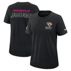 Jacksonville Jaguars Nike Women's 2025 NFL Crucial Catch Tri-Blend Dri-FIT T-Shirt - Black
