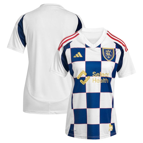 Real Salt Lake adidas Women's 2025 Grid City Replica Jersey - White