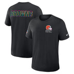 Cleveland Browns Nike 2025 NFL Crucial Catch Tri-Blend Dri-FIT T-Shirt - Black