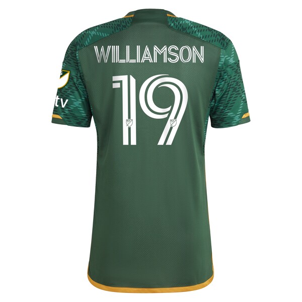 Eryk Williamson Portland Timbers adidas 2024 Portland Plaid Kit Authentic Jersey - Green