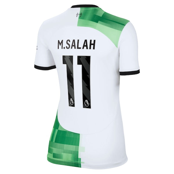 Mohamed Salah Liverpool Nike Women's 2023/24 Away Replica Player Jersey - White/Red