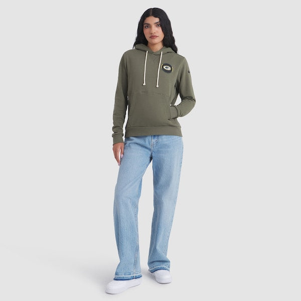 Green Bay Packers Nike Women's 2025 Salute to Service Sideline Standard Issue Dri-FIT Hoodie - Olive