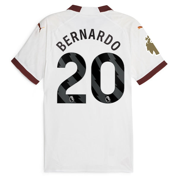Bernardo Silva Manchester City Puma 2023/24 Away Authentic Jersey - White