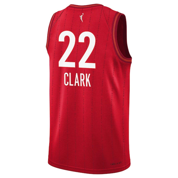 Caitlin Clark Indiana Fever Nike Youth 2024 WNBA Draft Rebel Edition Victory Player Jersey - Red