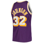 Magic Johnson Los Angeles Lakers 1984/85 Hardwood Classics Swingman Jersey - Purple/Gold