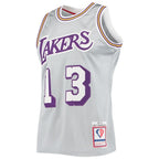 Wilt Chamberlain Los Angeles Lakers 75th Anniversary 1971/72 Hardwood Classics Swingman Jersey - Silver