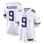 J.J. McCarthy Minnesota Vikings Nike Game Jersey -  White/Purple