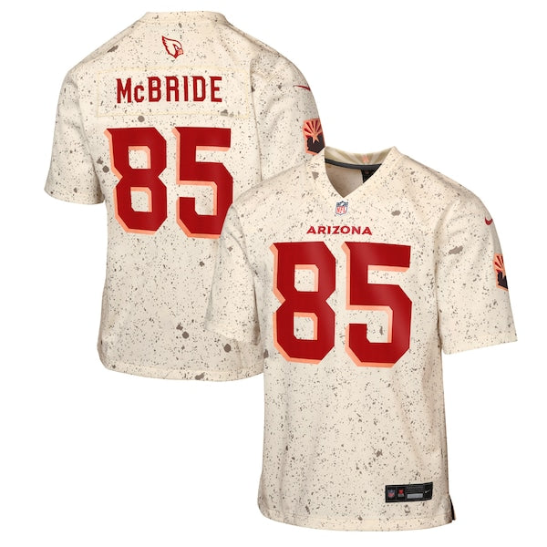 Trey McBride Arizona Cardinals Nike Youth 2025 Rivalries Collection Game Jersey - Natural
