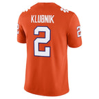 Men's Nike Cade Klubnik Orange Clemson Tigers NIL Football Game Jersey