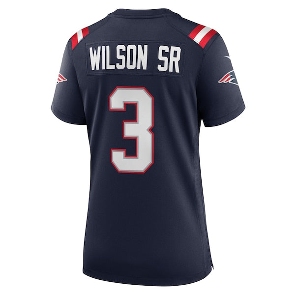 Mack Wilson New England Patriots Nike Women's Team Game Jersey -  Navy