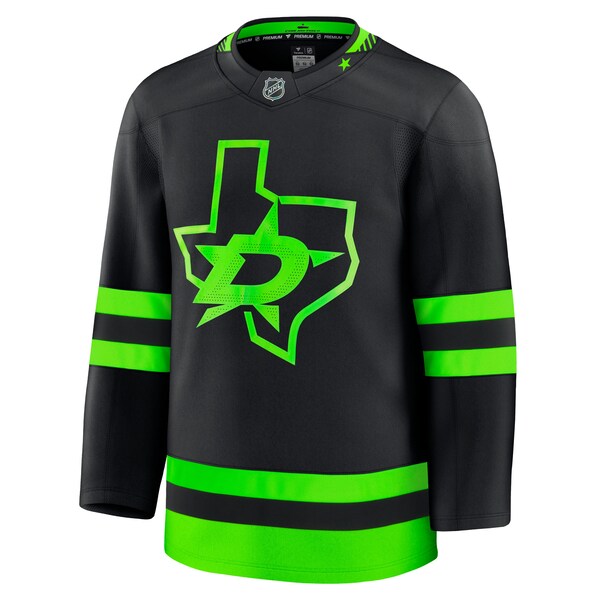 Dallas Stars  Alternate Premium Jersey - Black/Kelly Green/White