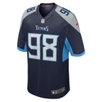 Jeffery Simmons Tennessee Titans Nike Youth Team Game Jersey - Navy