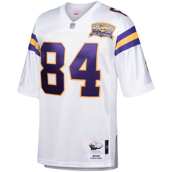 Randy Moss Minnesota Vikings 2000 Authentic Throwback Retired Player Jersey - White