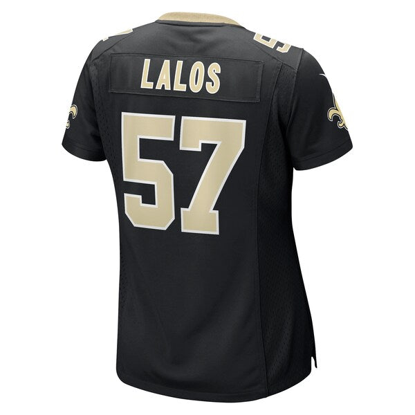 Niko Lalos New Orleans Saints Nike Women's Team Game Jersey -  Black