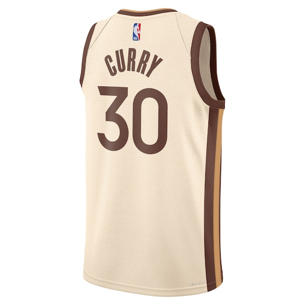 Stephen Curry Golden State Warriors Nike Unisex 2025/26 Swingman Jersey - Tan - City Edition