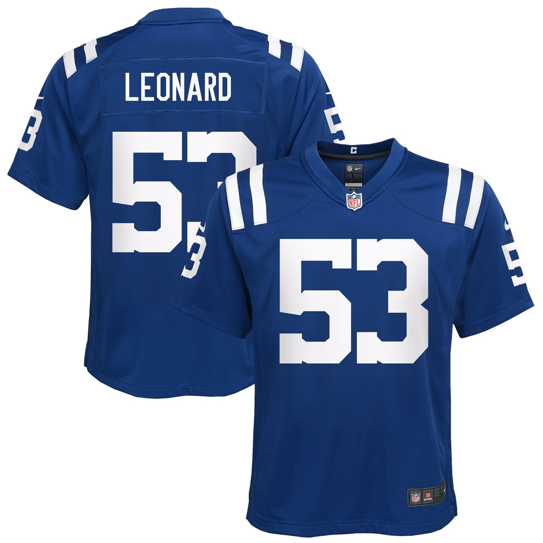 Shaquille Leonard Indianapolis Colts Nike Youth Game Jersey - Blue/Royal