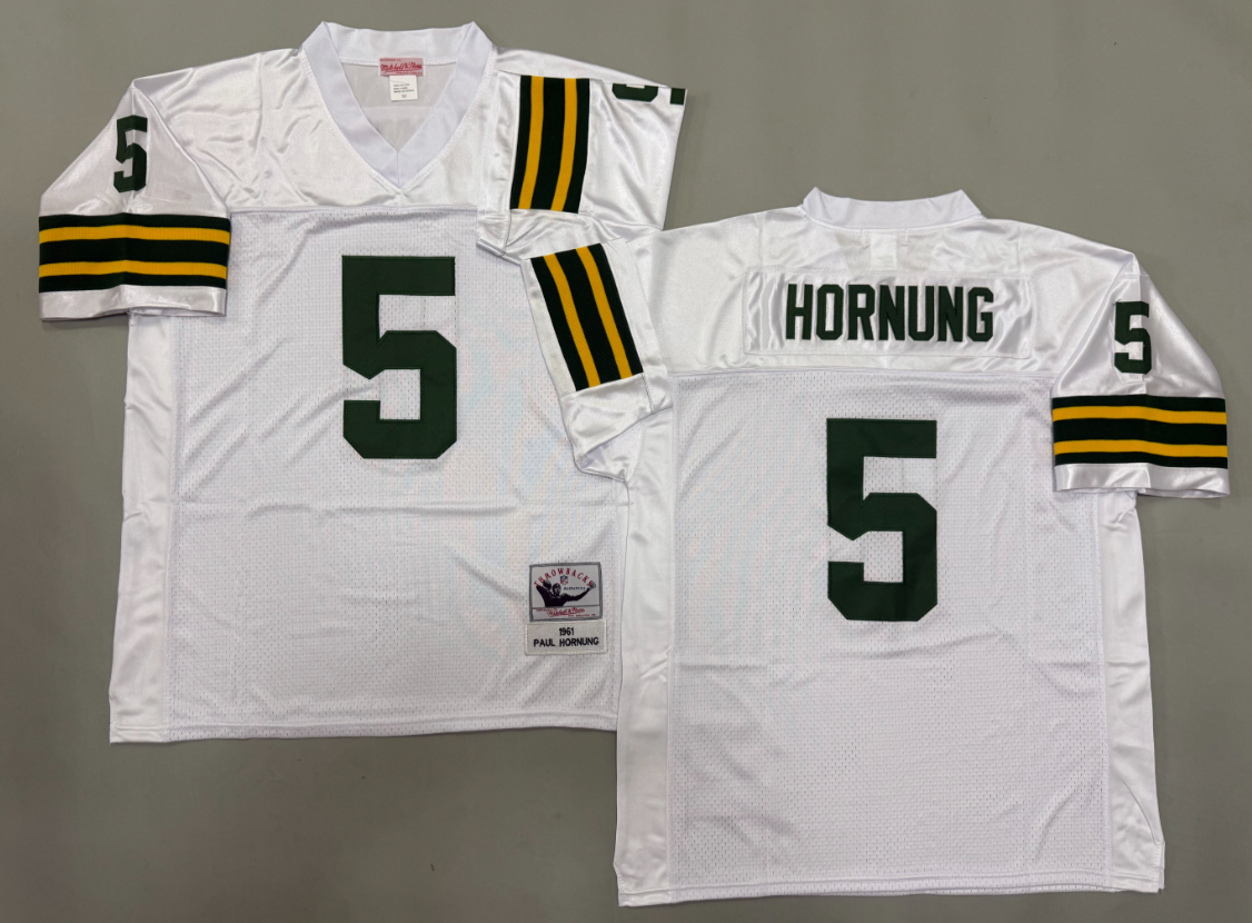 Paul Hornung Green Bay Packers Authentic Throwback Retired Player Jersey