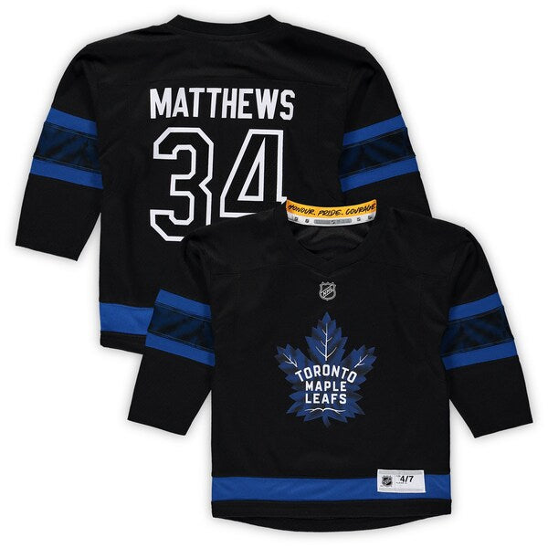 Auston Matthews Toronto Maple Leafs Preschool Alternate Replica Player Jersey - Black/Royal