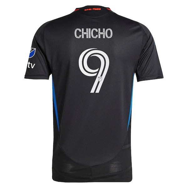 Cristian Arango San Jose Earthquakes adidas 2025 Headliner Authentic Player Jersey - Black