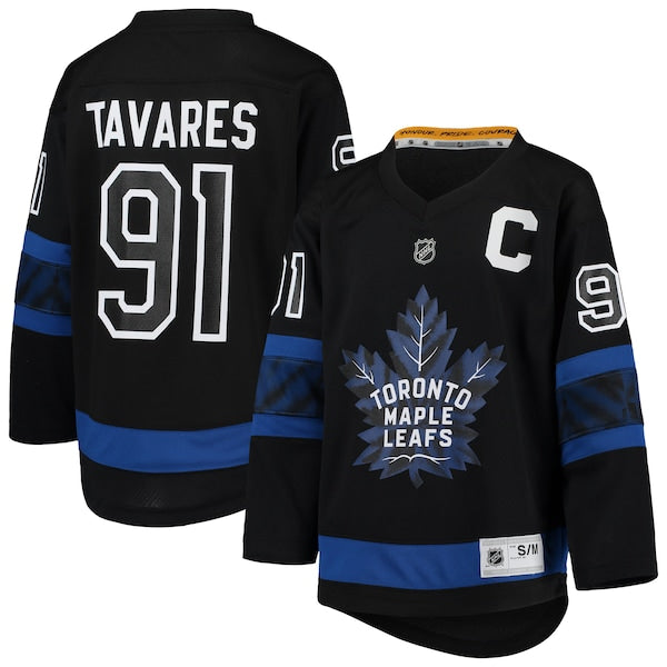 John Tavares Toronto Maple Leafs Youth Alternate Replica Player Jersey - Black
