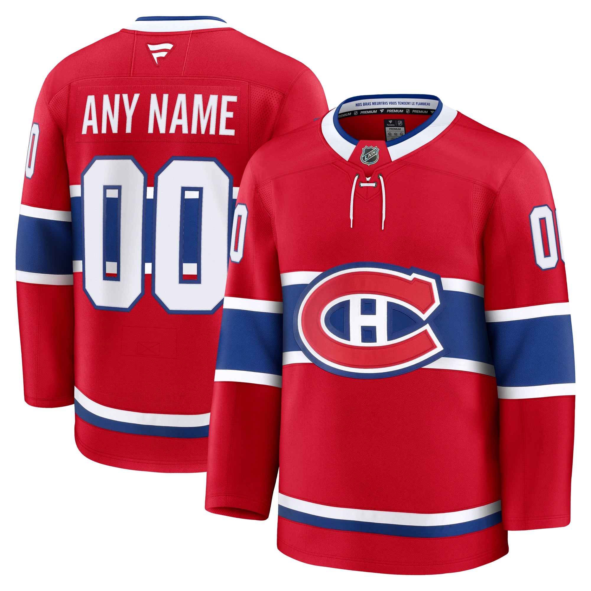 Montreal Canadiens  Away Premium Custom Jersey - White/Red
