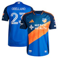 Luca Orellano FC Cincinnati adidas 2025 Orange and Blue Legacy Kit Authentic Player Jersey - Blue
