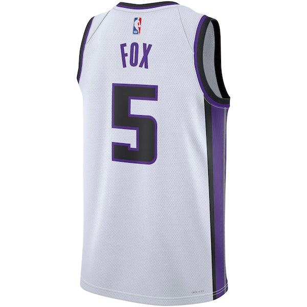 De'Aaron Fox Sacramento Kings Nike Unisex Swingman Jersey - Association Edition - White/Black