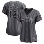 Francisco Lindor New York Mets Nike Women's 2024 City Connect Limited Player Jersey - Graphite