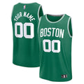 Boston Celtics  Youth Custom Fast Break Jersey - Kelly Green - Icon Edition/White/Black
