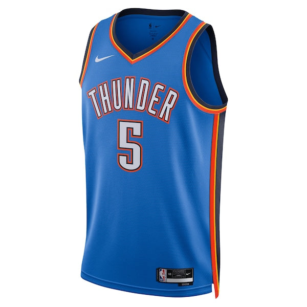 Luguentz Dort Oklahoma City Thunder Nike Unisex 2025 NBA Finals Swingman Jersey - Icon Edition - Blue