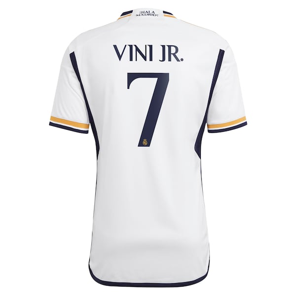 Vini Jr. Los Merengues adidas 2023/24 Home Replica Player Jersey - White