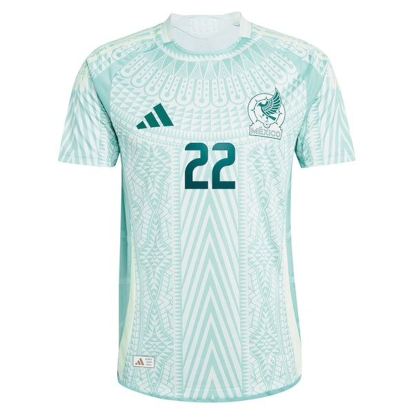 Hirving Lozano Mexico National Team adidas 2024 Away Authentic Player Jersey - Green/Burgundy