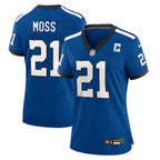 Zack Moss Indianapolis Colts Nike Women's Indiana Nights Alternate Game Jersey - Royal/Royal