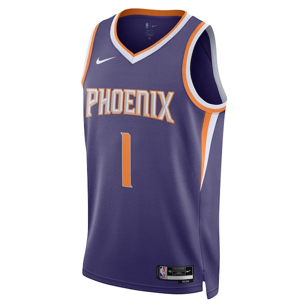 Devin Booker Phoenix Suns Nike Unisex Swingman Jersey - Icon Edition - Purple/White