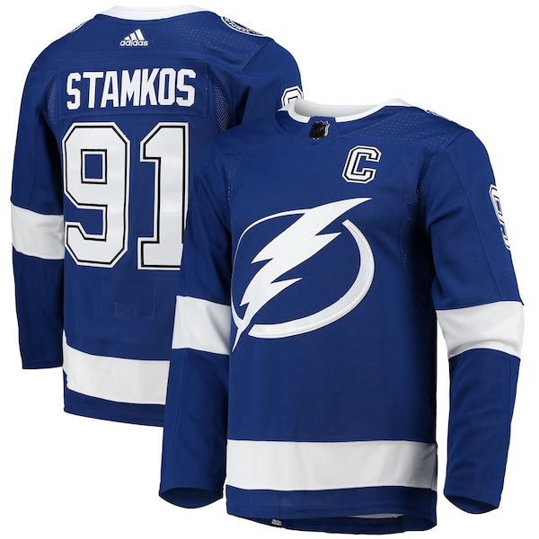 Steven Stamkos Tampa Bay Lightning adidas Home Primegreen Authentic Player Jersey - Blue/White