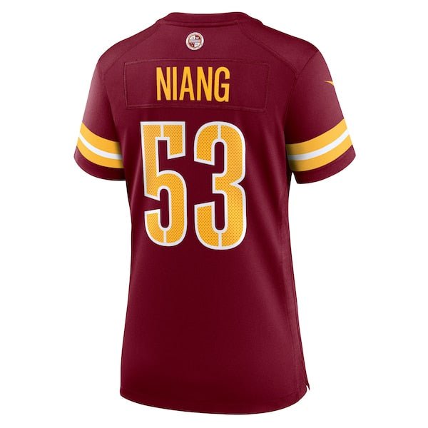 Lucas Niang Washington Commanders Nike Women's Team Game Jersey -  Burgundy
