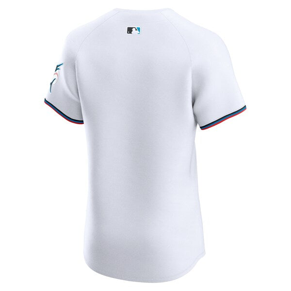 Miami Marlins Nike Home Elite Jersey - White