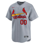 St. Louis Cardinals Nike Away Limited Custom Jersey - Gray