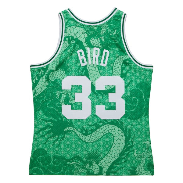 Larry Bird Boston Celtics 1985/86 Hardwood Classics Asian Heritage 6.0 Swingman Throwback Player Jersey - Kelly Green