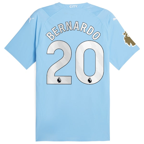Bernardo Silva Manchester City Puma 2023/24 Authentic Player Jersey - Sky Blue