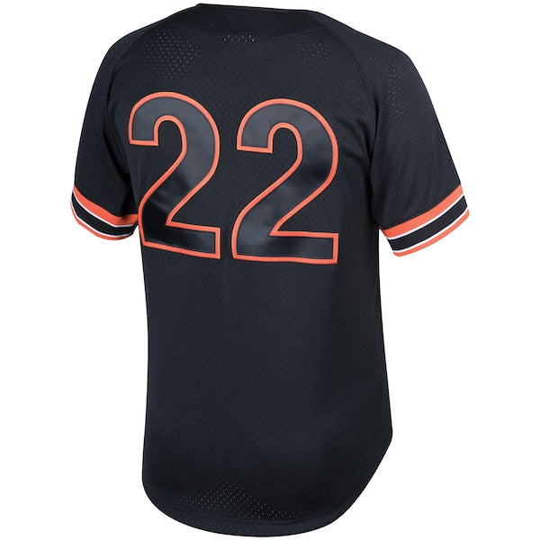 Will Clark San Francisco Giants Cooperstown Collection Mesh Batting Practice Button-Up Jersey - Black