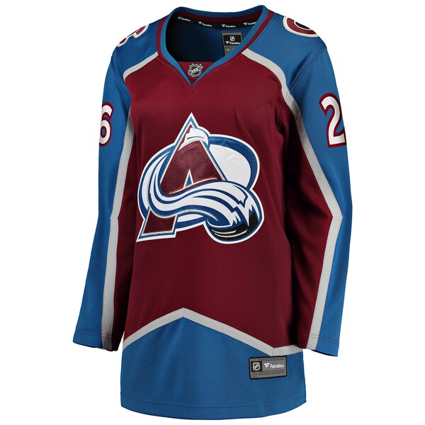 Jimmy Vesey Colorado Avalanche  Women's Home Breakaway Player Jersey - Burgundy
