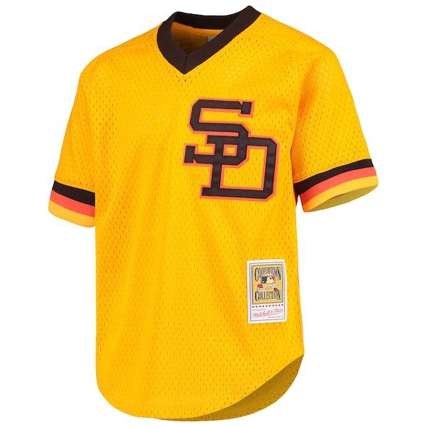 Dave Winfield San Diego Padres Youth Cooperstown Collection Mesh Batting Practice Jersey - Gold