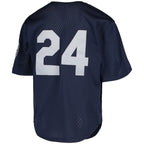 Ken Griffey Jr. Seattle Mariners Youth Cooperstown Collection Mesh Batting Practice Jersey - Navy