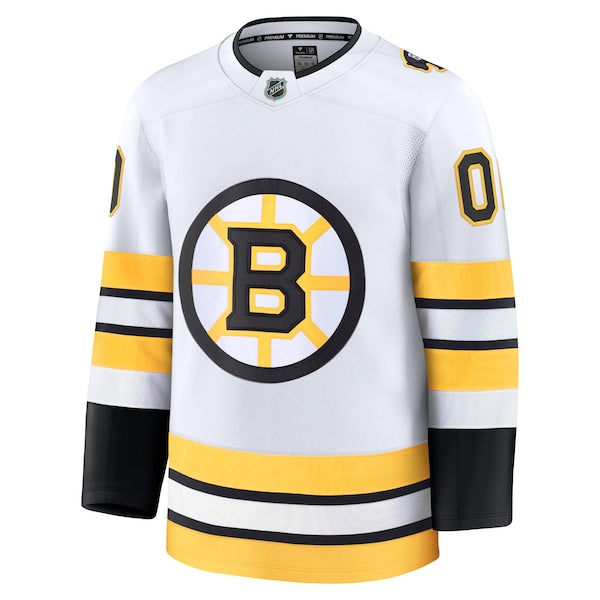 Boston Bruins  Away Premium Custom Jersey - White/Black