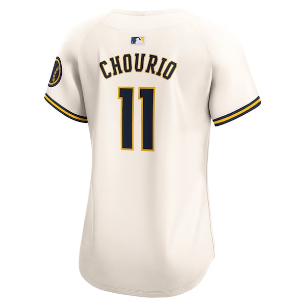 Jackson Chourio Milwaukee Brewers Nike Women's Home Limited Player Jersey - Cream