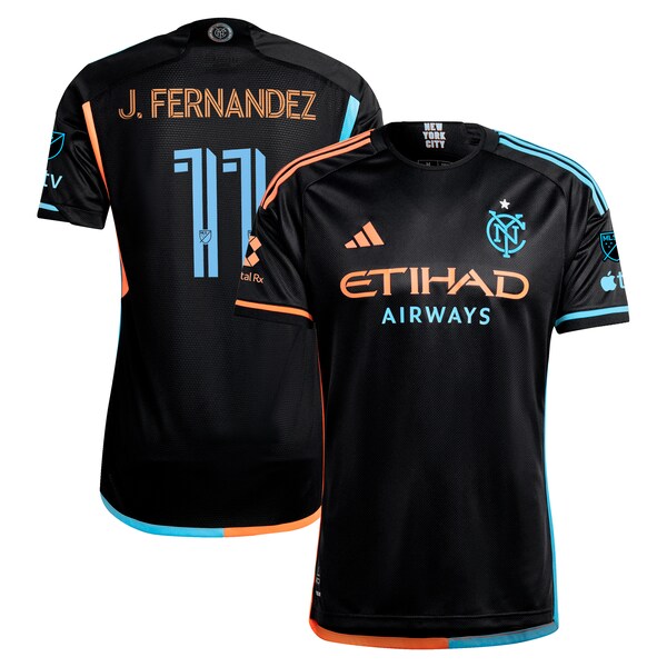 Julian Fernandez New York City FC adidas 2024 24/7 Kit Authentic Player Jersey – Black