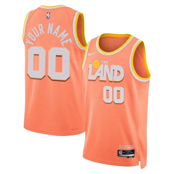Cleveland Cavaliers Nike Unisex 2025/26 City Edition Swingman Custom Jersey - Orange