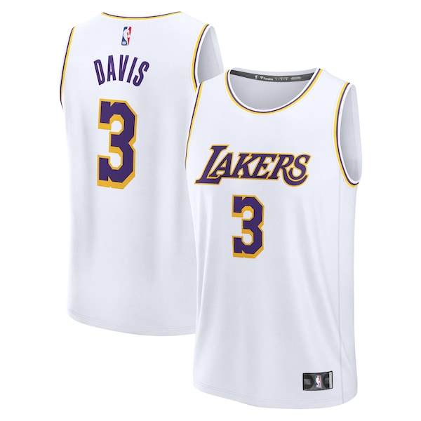 Anthony Davis Los Angeles Lakers  Youth Fast Break Replica Player Jersey - Association Edition - White